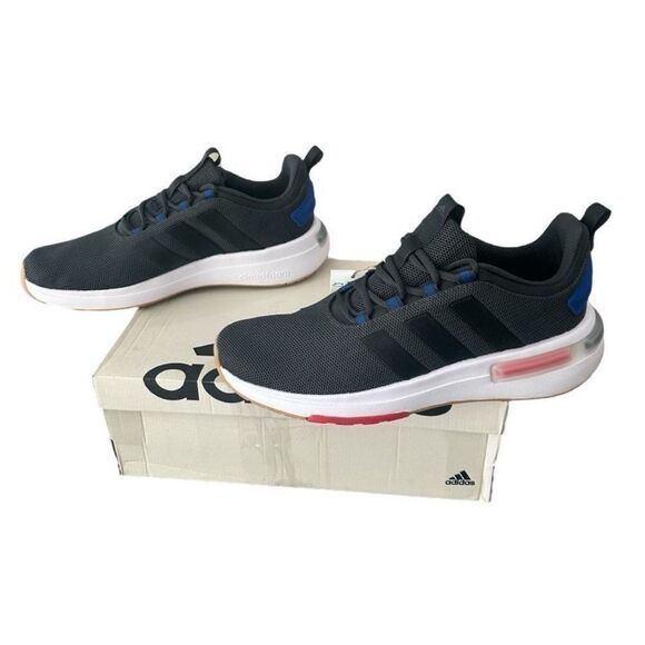 Adidas Racer TR23 Cloudfoam Men\'s Running Shoes Carbon Black Blue 10.5 IG7328 main image 5